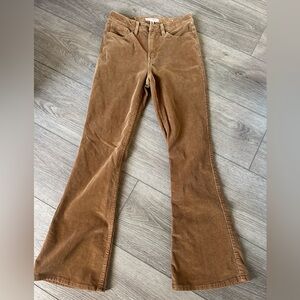 Lucky Brand Stevie High Rise Corduroy Flare Pants - 8/29 - Walnut